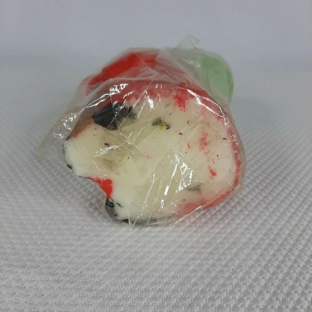 Vintage 1960s Wax Candle Santa Sack Of Toys New Sealed 7